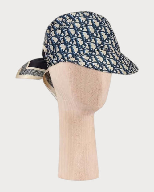 CHRISTIAN DIOR Oblique Silk Visor | 迪奧 絲綢遮陽帽 (藍色老花)