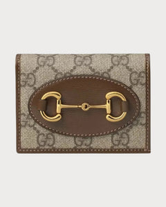 GUCCI Horsebit 1955 Card Case Wallet | 古馳 銀包 (Tan)