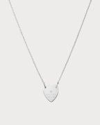 GUCCI Trademark Necklace with Heart Pendant Silver | 古馳 頸鏈 (銀色) - LONDONKELLY 英國名牌代購