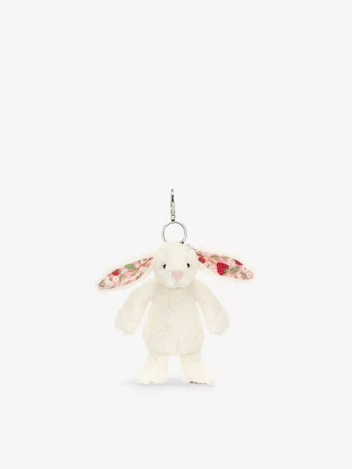 JELLYCAT Blossom Cream Bunny 'Berry' Bag Charm | 奶油色兔手袋掛飾 (白色) - LondonKelly 英國名牌代購