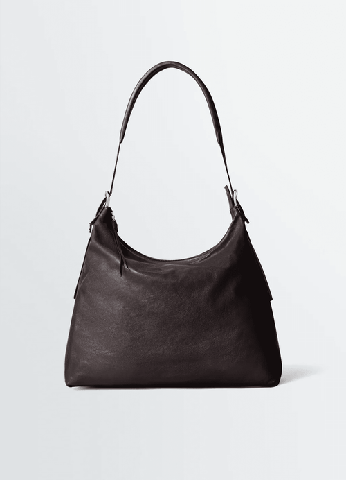 LEMAIRE Belted Hobo Bag In Leather | 手袋 (深朱古力色) - LONDONKELLY 英國名牌代購