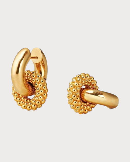 LORO PIANA Bubble Double Hoop Earrings | 諾悠翩雅 耳環 (金色) - LONDONKELLY 英國名牌代購