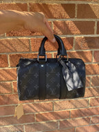LOUIS VUITTON M46271 Men's Keepall Bandouliere 25 Bag Monogram Reverse Canvas(Black) - LONDONKELLY 英國名牌代購