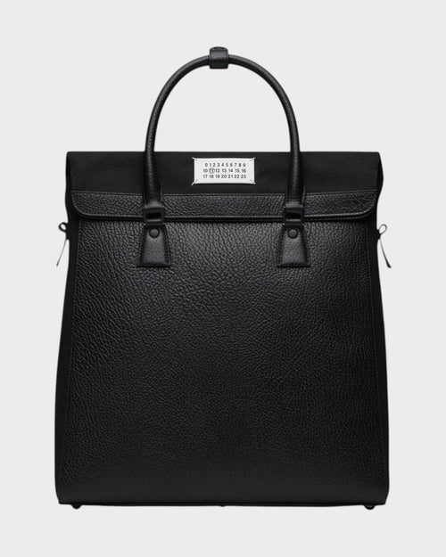 MAISON MARGIELA MM Black Leather 5AC Backpack with Handle | 背囊 (黑色) - LONDONKELLY 英國名牌代購
