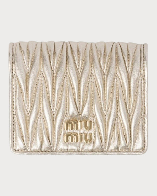 MIU MIU Matelasse Nappa Leather Wallet | 繆繆 銀包 (多色) - LONDONKELLY 英國名牌代購