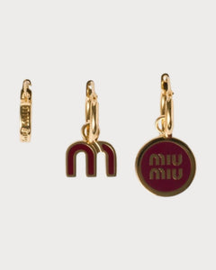 MIU MIU Set of Enameled Metal Earrings | 繆繆 耳環 (多色) - LONDONKELLY 英國名牌代購