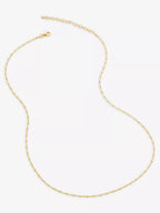 MONICA VINADER 18ct Yellow Gold - Plated Vermeil Sterling - Silver Station Chain Necklace | 頸鏈 (金色) - LondonKelly 英國名牌代購