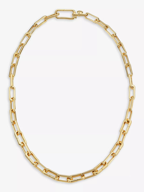 MONICA VINADER Alta Capture Charm 18ct Gold - Vermeil Link Necklace | 頸鏈 (金色) - LondonKelly 英國名牌代購