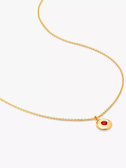 MONICA VINADER January birthstone and Garnet Pendant Necklace | 頸鏈 (金色) - LondonKelly 英國名牌代購