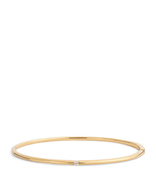 PERSEE Small Yellow Gold and Diamond Zeus Bangle | 小型黃金鑽石宙斯手環 (黃金) - LondonKelly 英國名牌代購