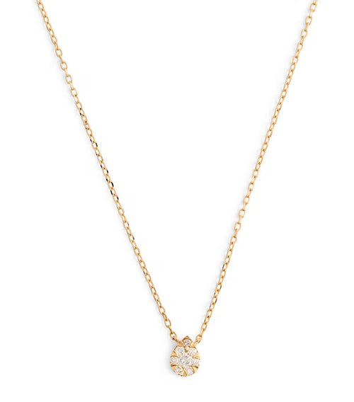 PERSEE Yellow Gold and Diamond Floating Necklace | 黃金鑽石懸浮項鍊 (黃金) - LondonKelly 英國名牌代購