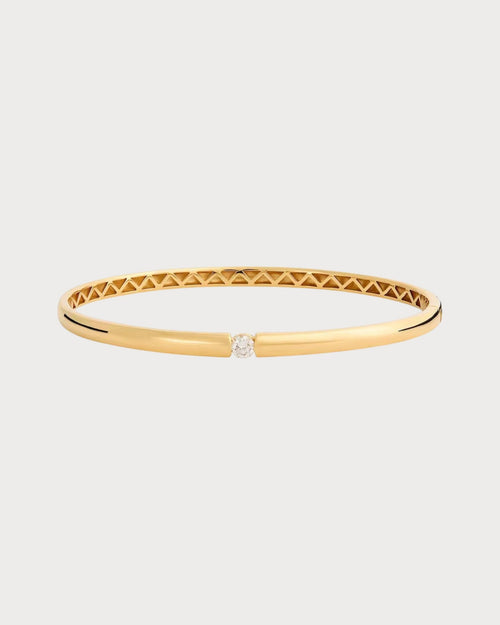 PERSEE Yellow Gold and Diamond Zeus Bangle | 黃金鑽石宙斯手環 (黃金) - LONDONKELLY 英國名牌代購