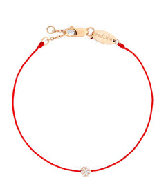 REDLINE White Gold and Diamond Illusion Bracelet | 紅繩 手鏈 (0.05CT/多色) - LondonKelly 英國名牌代購