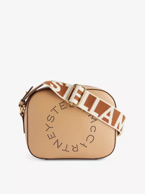 STELLA MCCARTNEY Logo Mini Faux - Leather Camera Bag | 迷你袋 (米色) - LondonKelly 英國名牌代購