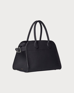 THE ROW Soft Margaux 10 Bag Leather | 手袋 (黑色) - LONDONKELLY 英國名牌代購