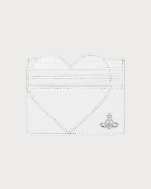 VIVIENNE WESTWOOD Heart Card Holder | 西太后 心形卡套 (白色) - LONDONKELLY 英國名牌代購