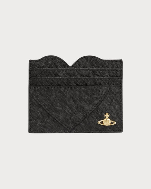 VIVIENNE WESTWOOD Heart Card Holder | 西太后 心形卡套 (黑色) - LONDONKELLY 英國名牌代購