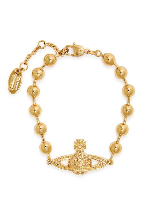 VIVIENNE WESTWOOD Thames Mini Bas Relief Orb Bracelet | 西太后 手鏈 (金色) - LondonKelly 英國名牌代購
