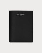 YSL SAINT LAURENT Men's Credit Card Wallet In Grain Leather | 聖羅蘭 男仕卡套銀包 (黑色) - LONDONKELLY 英國名牌代購