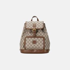 GUCCI Backpack with Interlocking G | 古馳 背囊 (Brown)
