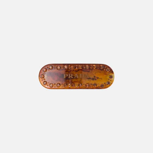 PRADA Plex Hair Clip | 普拉達 髮夾 (Rust)