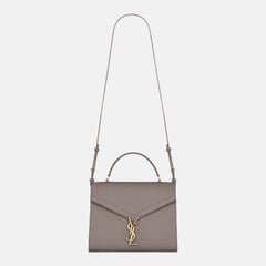 YSL Saint Laurent Cassandra Medium Top Handle Bag (FOG) | 聖羅蘭 手袋