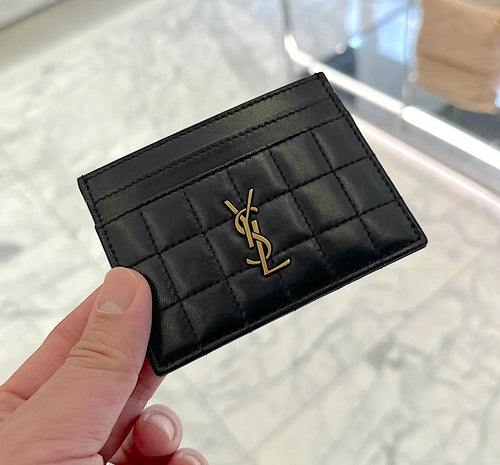 YSL SAINT LAURENT Cassandre Matelasse Carre Card Case | 聖羅蘭 卡套 (黑色)
